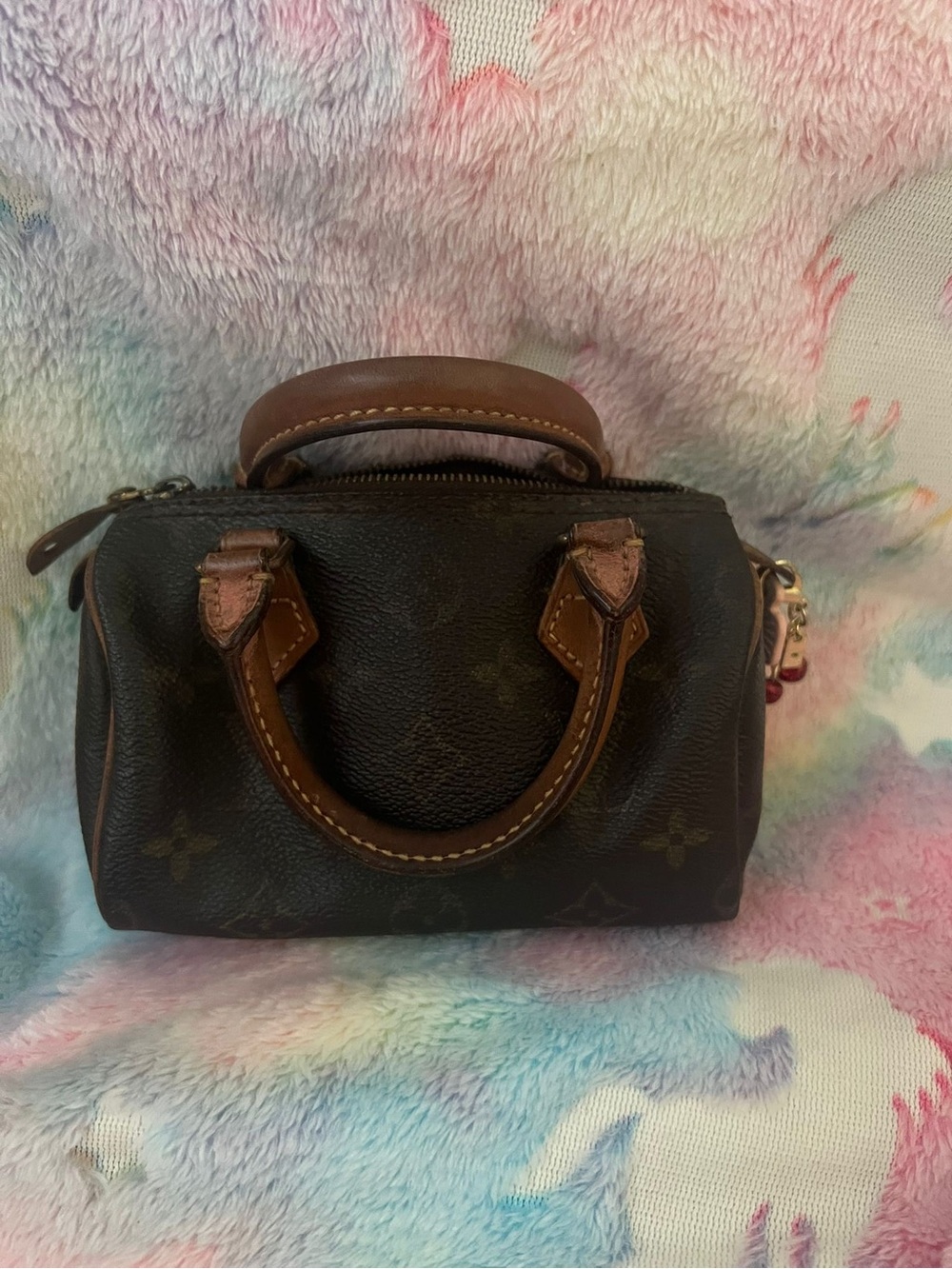 Louis Vuitton LV mini speedy bag 2way shoulder handbag